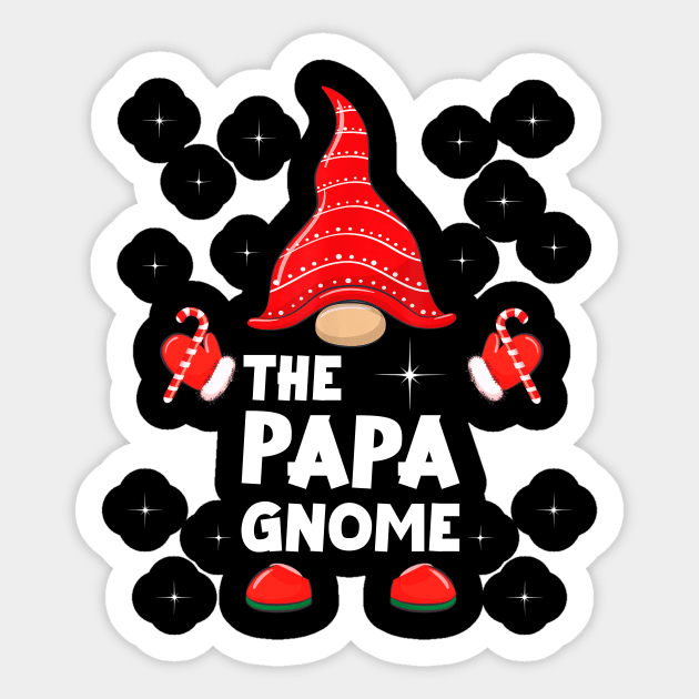 The Papa Gnome Matching Family Christmas Pajama Sticker by Foatui